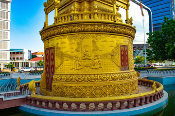 A beautiful view of Phnom Penh city at Cambodia.