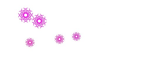 Light Pink vector pattern with abstract shapes.