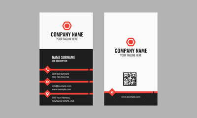 Creative clean business card template 