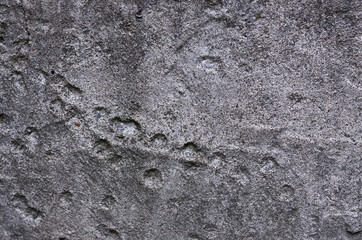 the texture of the concrete
