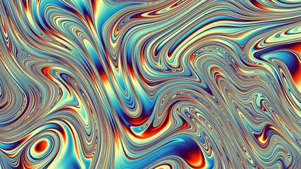 Wavy abstract futuristic background. Horizontal pattern.