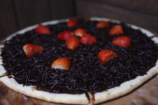 cake with chocolate