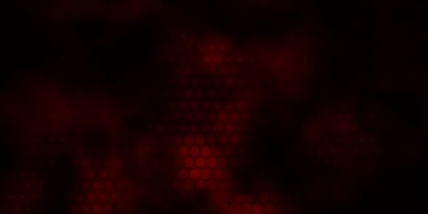 Dark Red vector pattern with spheres. Abstract illustration with colorful spots in nature style. Design for posters, banners.