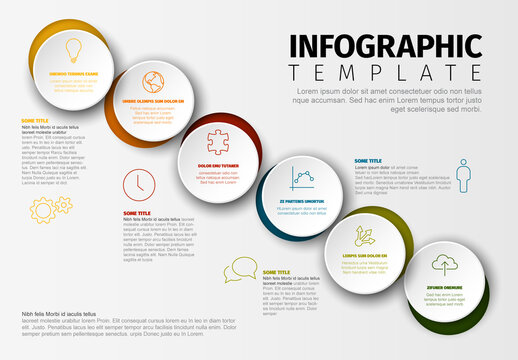 Multipurpose Infographic Layout with Circle Elements