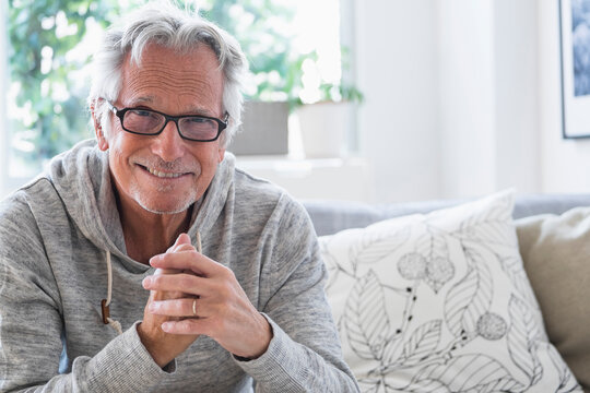 Portrait of smiling senior man