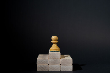 Chess winner concept, game concept, metaphor