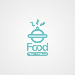 modern food vector logo template design