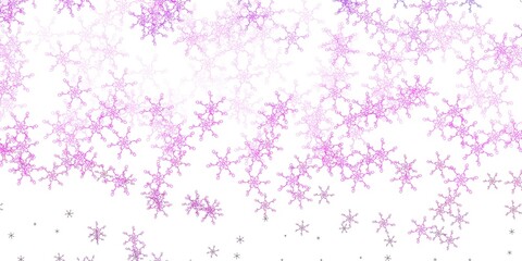 Light Purple, Pink vector background with bent lines.