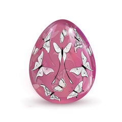 Pink glass egg