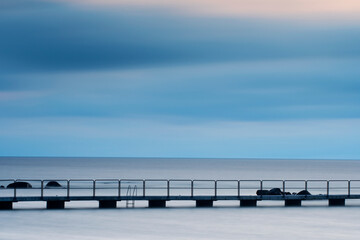 Cloudy sunset over the Baltic Sea