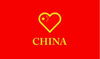China heart love symbol Asian country