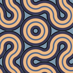 Colour Hehagon Tile Connection art background design illustration