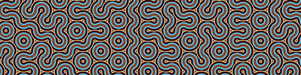 Colour Hehagon Tile Connection art background design illustration