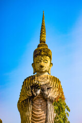 Fototapeta premium A beautiful view of statues in Buddha Park at Nong Khai, Thailand.