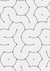 Colour Hehagon Tile Connection art background design illustration