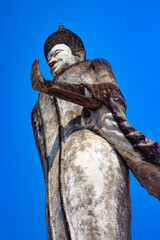 A beautiful view of statues in Buddha Park at Nong Khai, Thailand.
