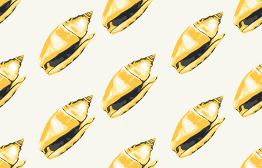 Seamless marine sea pattern.