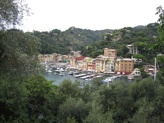 Fototapeta na wymiar Italia Portofino travel beautiful summer postcard