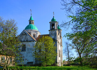 Trinity Church in Benitsa, Belarus.  Baroque style.