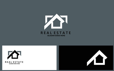 Real Estate and Home Buildings Logo Icon Template Vector
