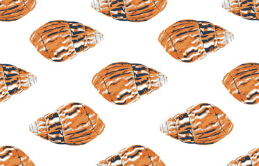 Seamless marine sea pattern.