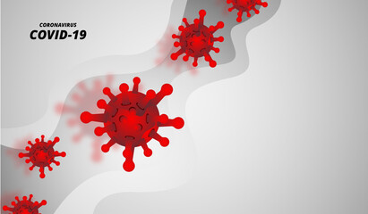 Coronavirus covid-19 pandemic outbreak virus background concept 