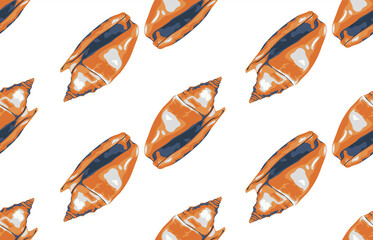 Seamless marine sea pattern.