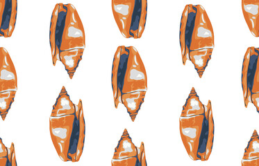 Seamless marine sea pattern.