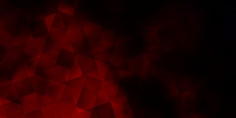 Dark Red vector texture with poly style with cubes.