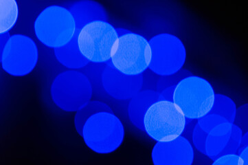 Background lights in defocus of different colors.