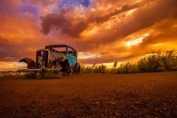 Rolgordijnen Rusty Car © Darren