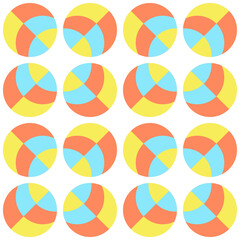 Obraz premium Clear geometric forms. Abstract vector seamless pattern.