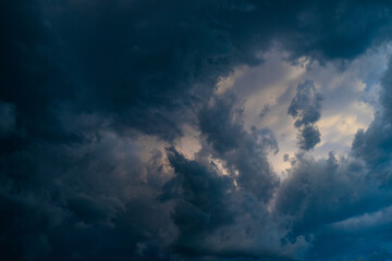 Naklejka na ściany i meble Dramatic sky with clouds