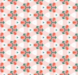 Vector retro bright seamless geometry pattern design