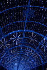 Background lights of different colors. Happy New Year.