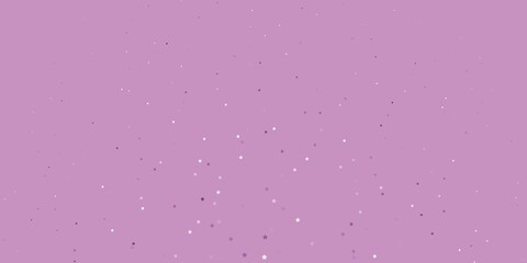 Dark Purple vector template with neon stars. Blur decorative design in simple style with stars. Pattern for new year ad, booklets.