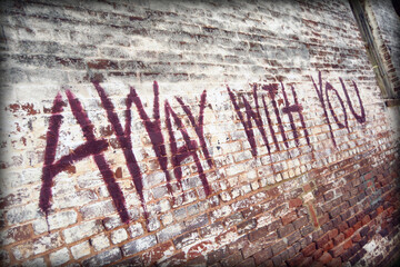Away With You on Brick Wall