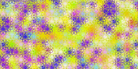 Light Multicolor vector pattern with lines.