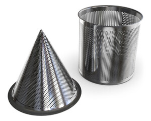 Perforated temporary filters