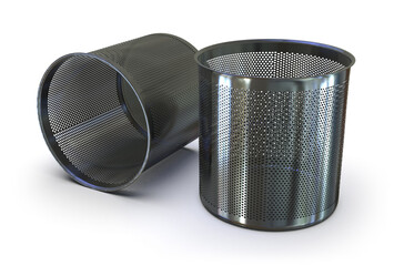 Perforated temporary filters