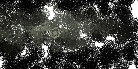 Light Gray vector template with ice snowflakes.