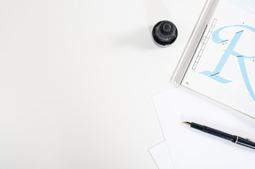 Vintage Calligraphy Flat Lay