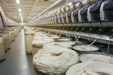 Rolls of industrial cotton fabric for clothing cloth textile manufacture on machine