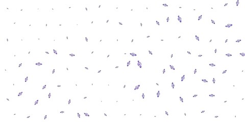 Light Purple vector texture with women's rights symbols.