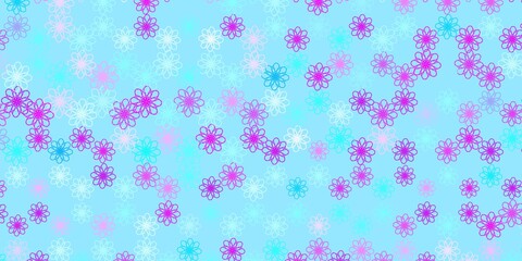 Light Pink, Blue vector pattern with lines.