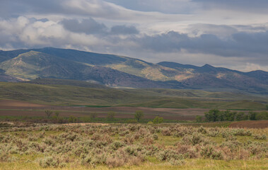 landscape with mountains