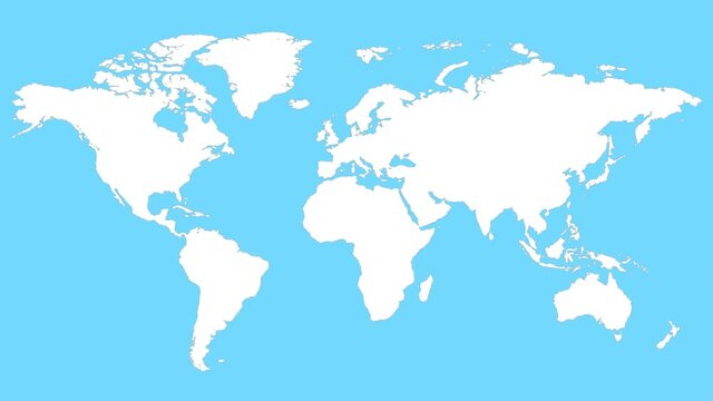 Passport Stamp Animation on World Map