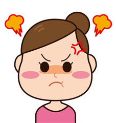 怒る　女性　主婦