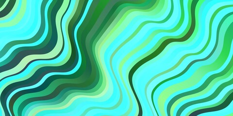 Light Blue, Green vector template with curves.