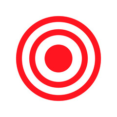 Target icon in trendy flat style design. Vector graphic illustration. target symbol for website design, logo, app, and ui. EPS 10.
